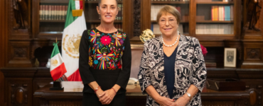 Claudia Sheinbaum y Michelle Bachelet establecen lazos en Palacio Nacional