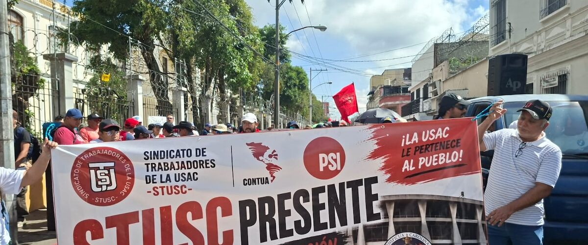Cientos de estudiantes y organizaciones sociales piden la anulación de la elección de Walter Mazariegos en la USAC.