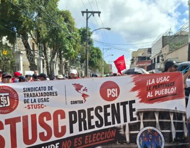 Cientos de estudiantes y organizaciones sociales piden la anulación de la elección de Walter Mazariegos en la USAC.