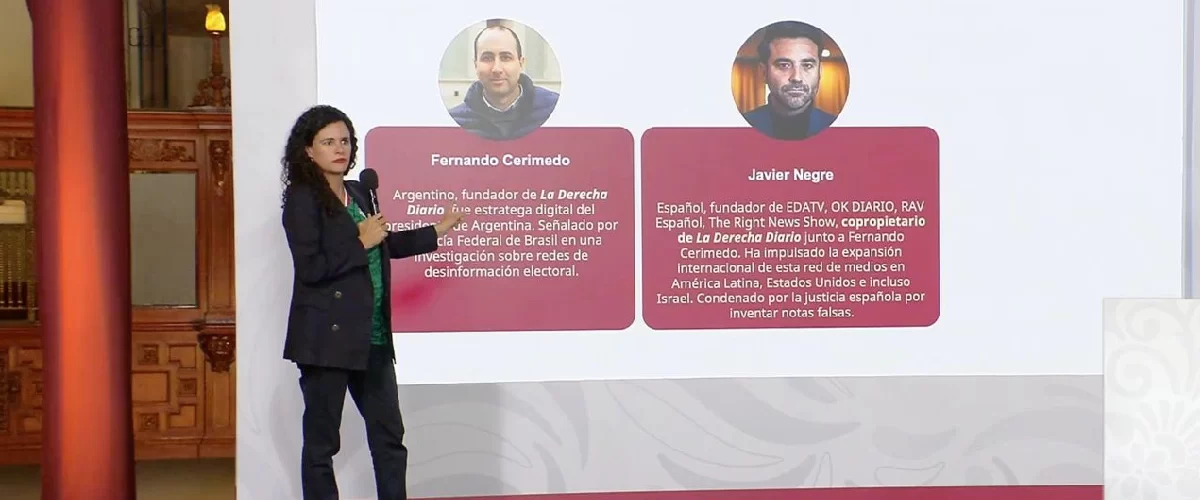 Ecosistema digital y narrativas falsas contra Sheinbaum revelado
