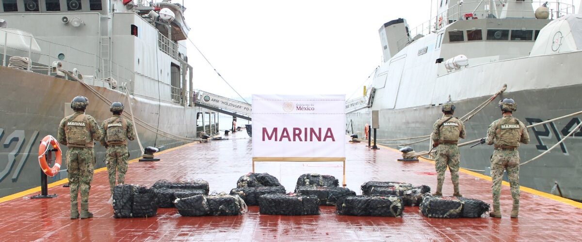 Marina intercepta 829 kilos de cocaína en Guerrero