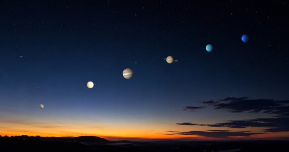 Descubre cómo observar la alineación planetaria 2026 desde México con la mejor hora y planetas visibles.