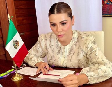 La gobernadora de Baja California, Marina del Pilar, reacciona a la reciente filtración de un audio comprometedora.