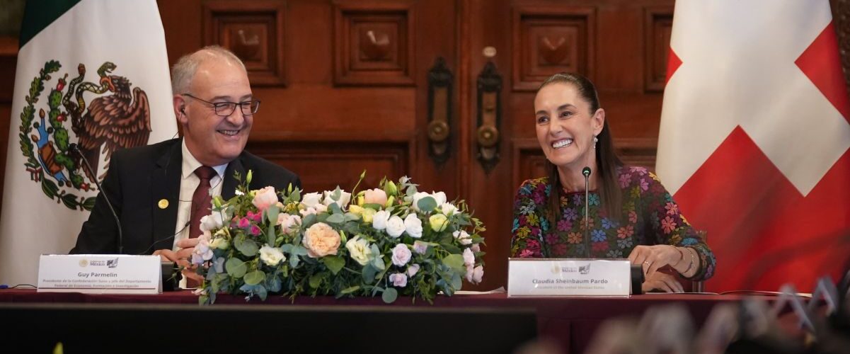 Sheinbaum y el presidente de Suiza celebran relaciones diplomáticas en México