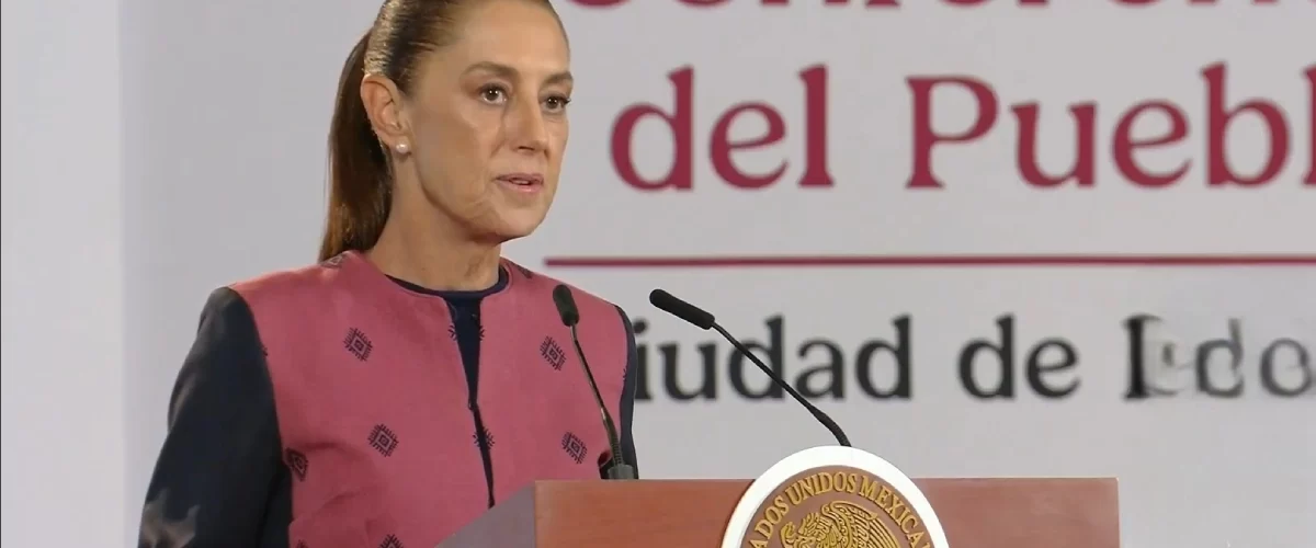 Claudia Sheinbaum presenta su conferencia matutina desde Palacio Nacional